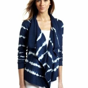 Calvin Klein Navy Blue Tie Die Sweater Cardigan